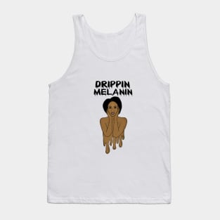 Drippin Melanin Afro Black History Tank Top